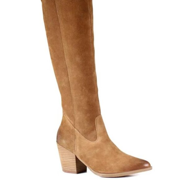 NEW DIBA TRUE Suede Cinna Full High Shaft Boots sable for women 364mn - Picture 7 of 11